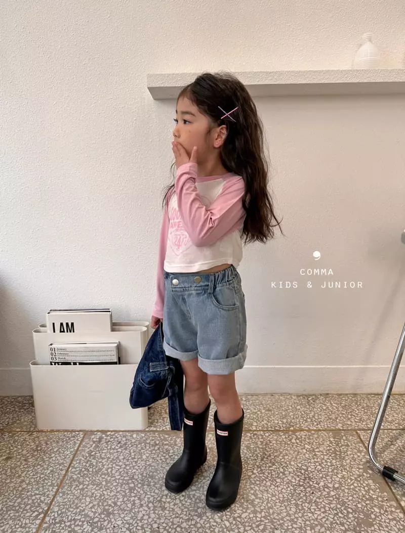 Comma - Korean Children Fashion - #childofig - Heart Tee - 8