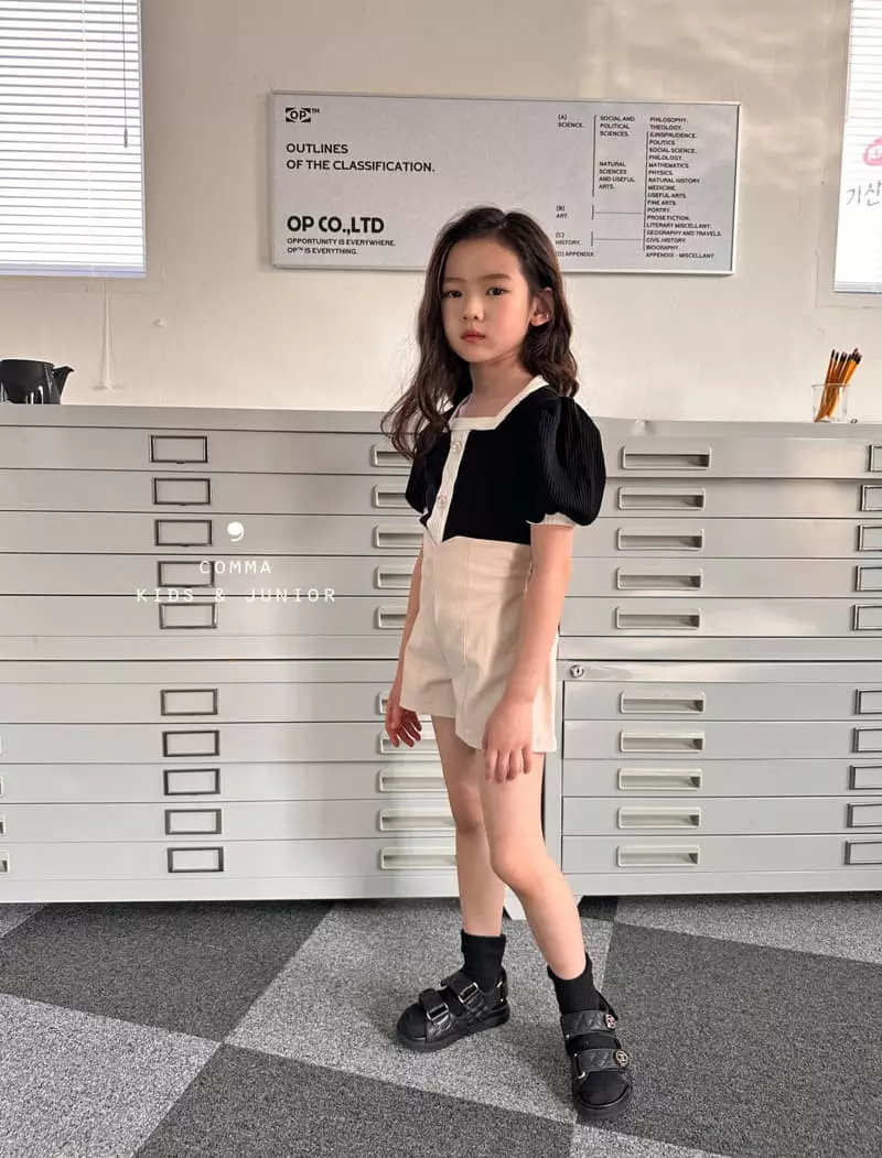 Comma - Korean Children Fashion - #childofig - Sha Button TEe - 7