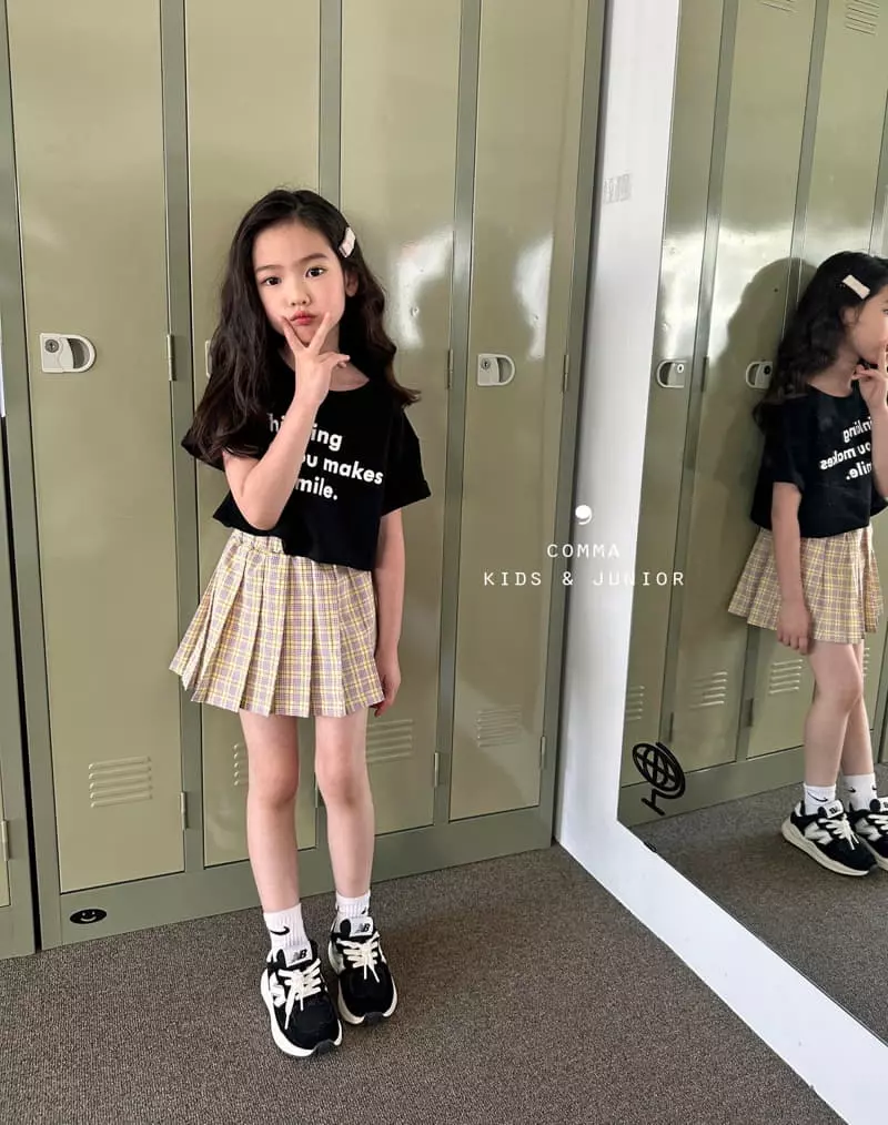 Comma - Korean Children Fashion - #childrensboutique - Wrinkle Skirt Pink