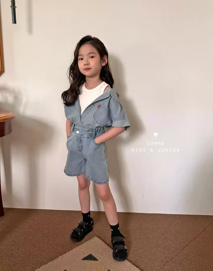 Comma - Korean Children Fashion - #childrensboutique - Denim Shirt - 4