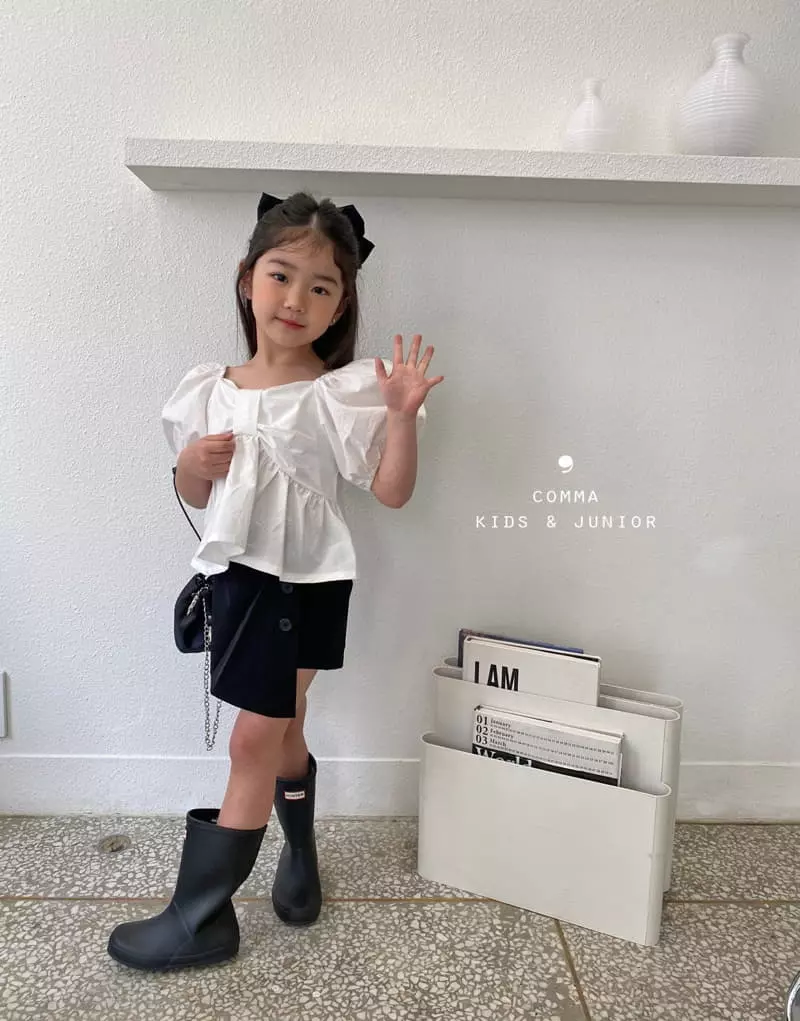 Comma - Korean Children Fashion - #designkidswear - Big Ribbon Blouse - 11