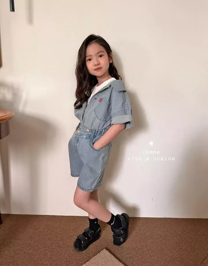 Comma - Korean Children Fashion - #discoveringself - Denim Shirt - 5