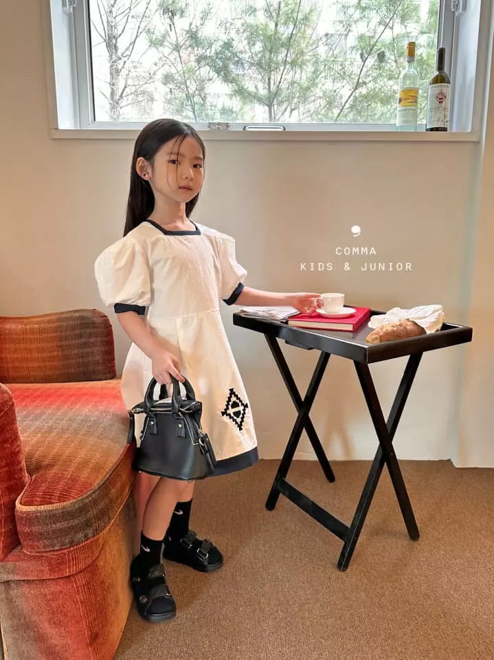 Comma - Korean Children Fashion - #discoveringself - Color One-piece - 4