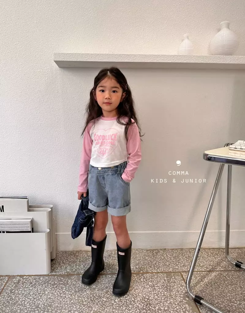 Comma - Korean Children Fashion - #fashionkids - Heart Tee - 12