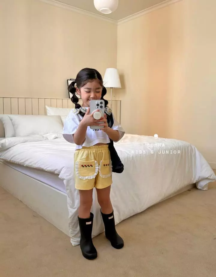 Comma - Korean Children Fashion - #Kfashion4kids - English Crop Tee - 4