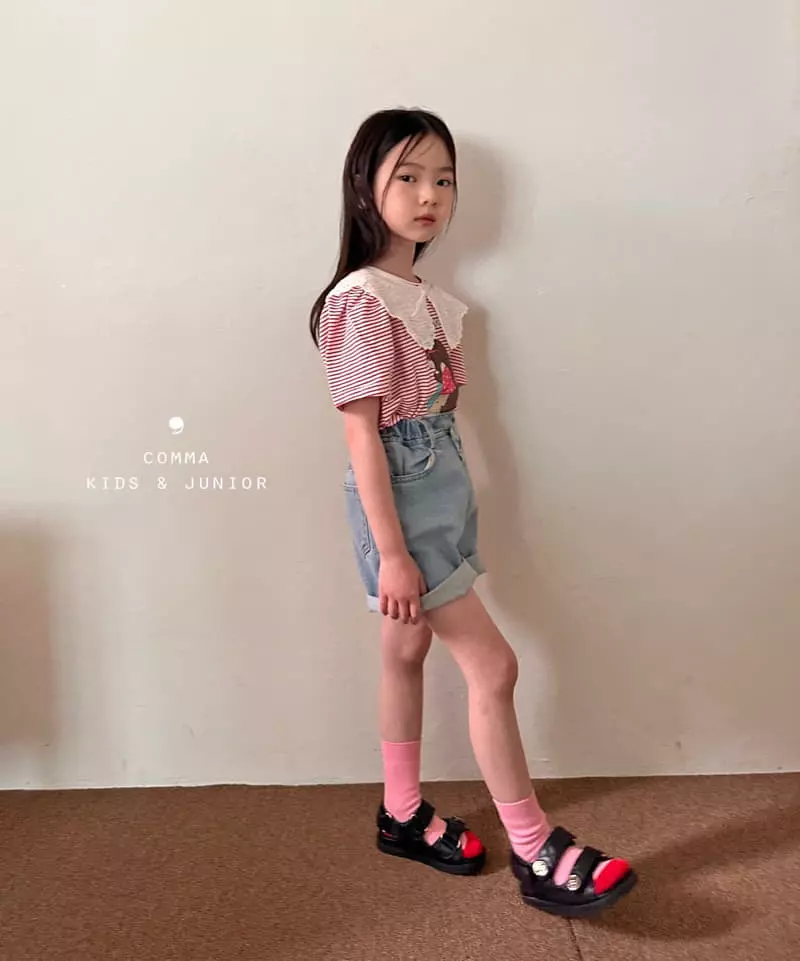 Comma - Korean Children Fashion - #littlefashionista - Motive Stripes Tee