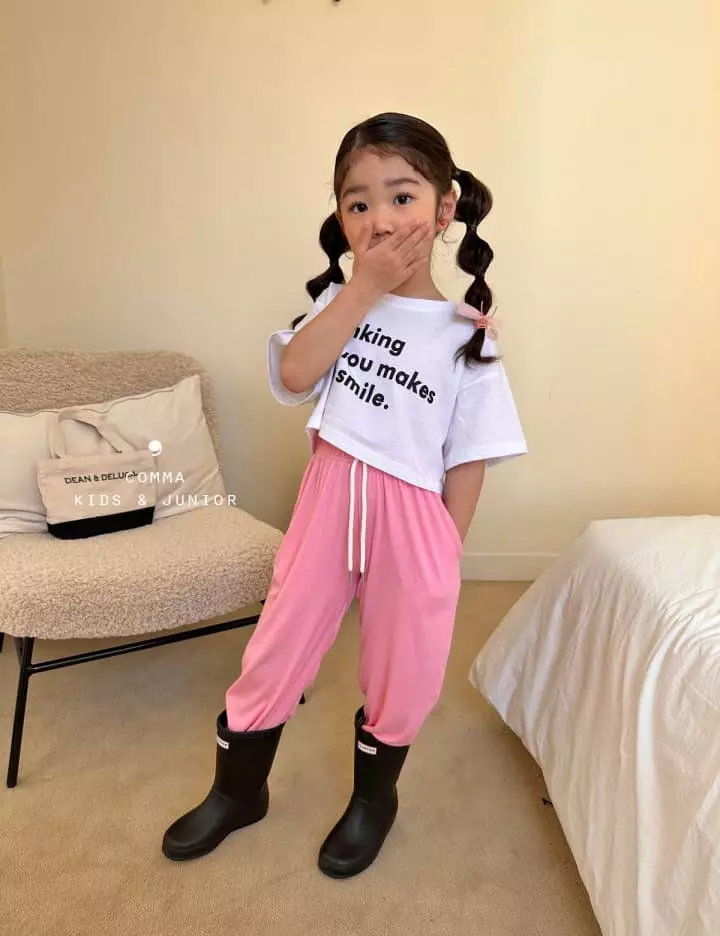 Comma - Korean Children Fashion - #magicofchildhood - English Crop Tee - 5