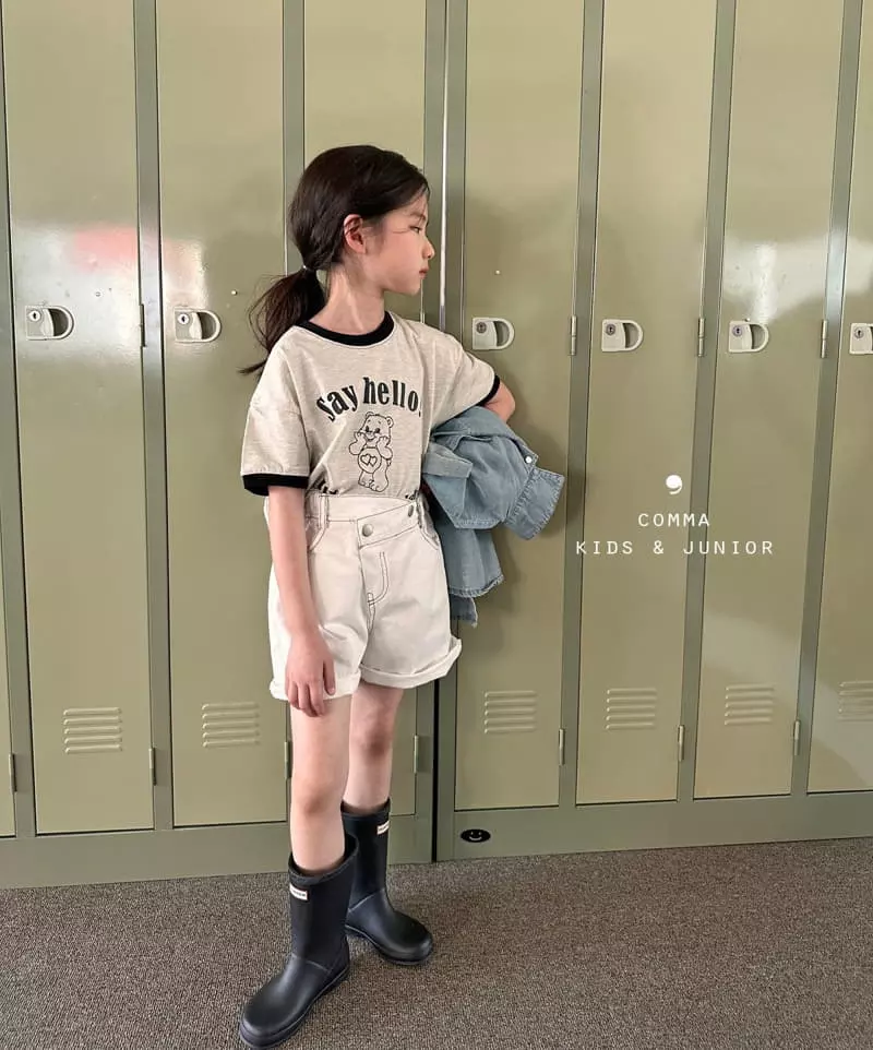 Comma - Korean Children Fashion - #minifashionista - Say Hello Tee - 9