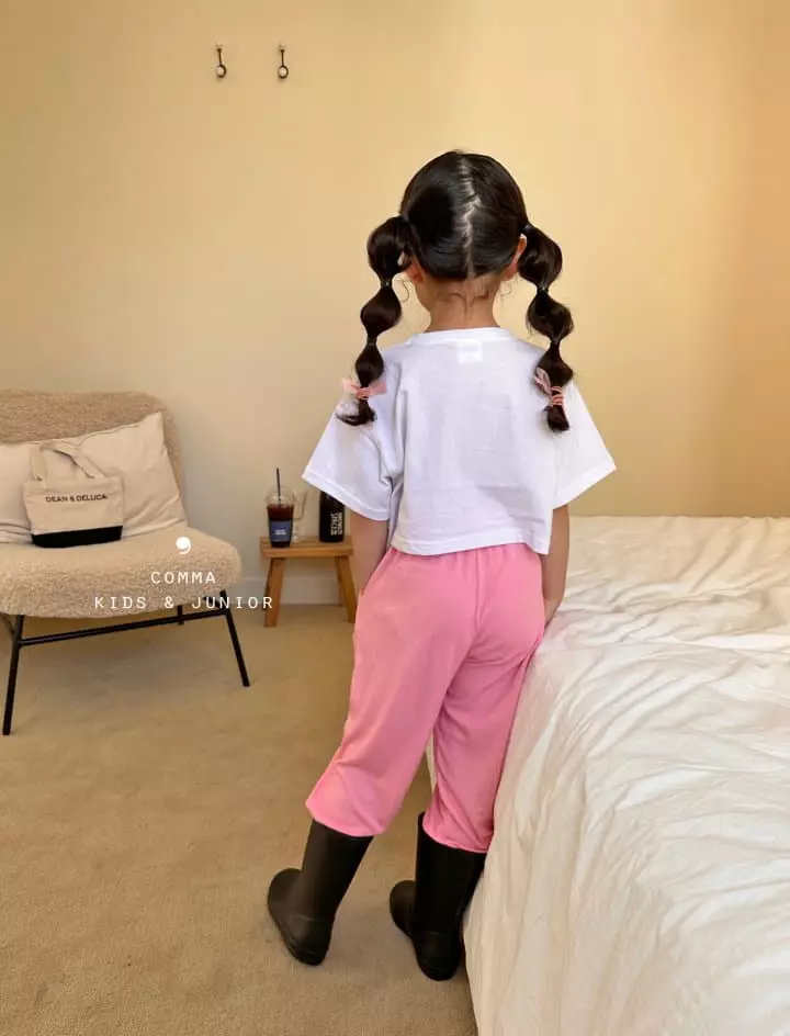 Comma - Korean Children Fashion - #prettylittlegirls - English Crop Tee - 7