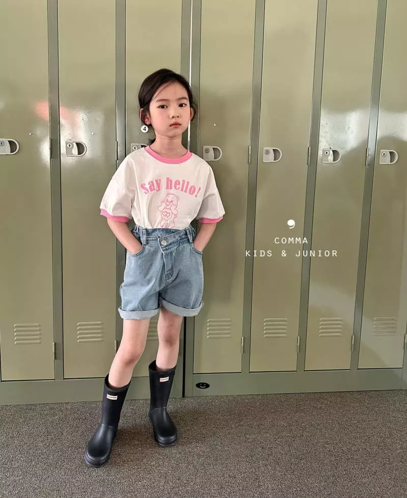 Comma - Korean Children Fashion - #prettylittlegirls - Say Hello Tee - 10