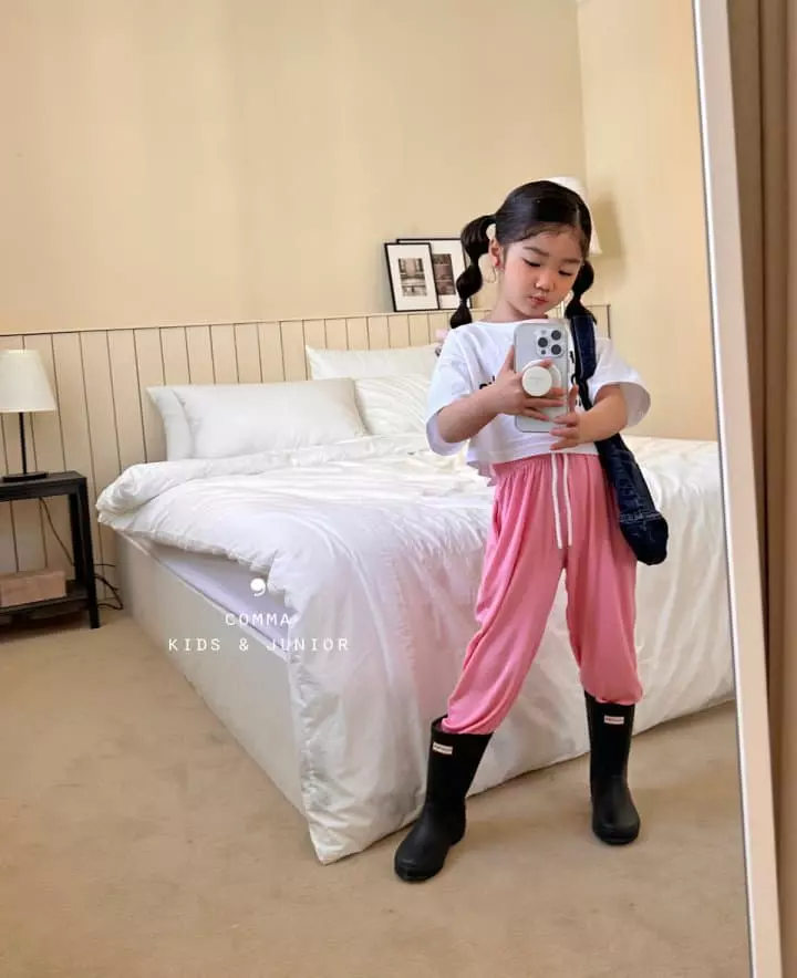 Comma - Korean Children Fashion - #todddlerfashion - English Crop Tee - 8