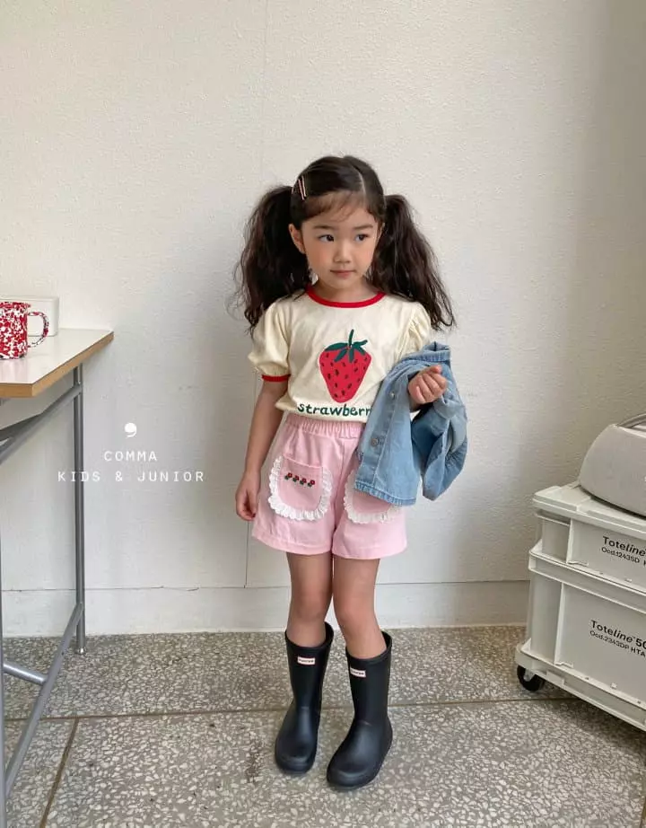 Comma - Korean Children Fashion - #toddlerclothing - Flwoer Shorts - 6