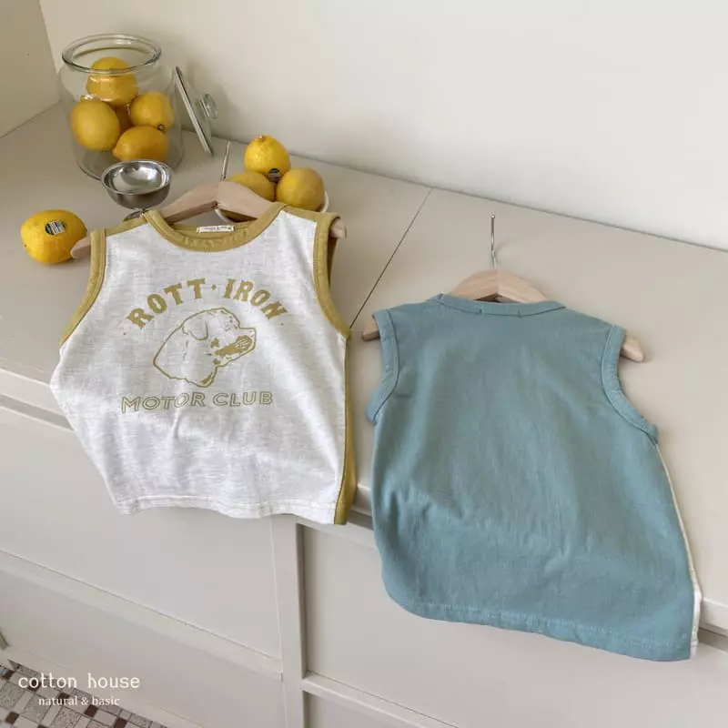 Cotton House - Korean Children Fashion - #Kfashion4kids - Color Sleeveless Tee