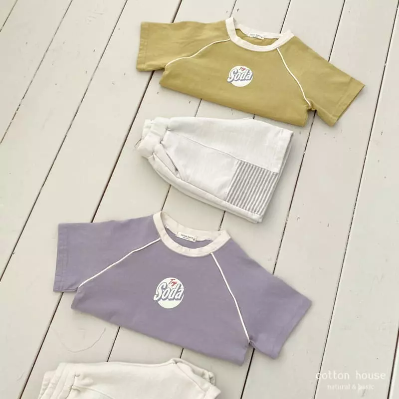 Cotton House - Korean Children Fashion - #Kfashion4kids - Soda Pping Stripes Tee - 6