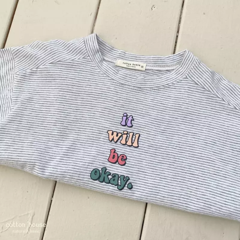 Cotton House - Korean Children Fashion - #childofig - OK Small Stripes Tee - 5