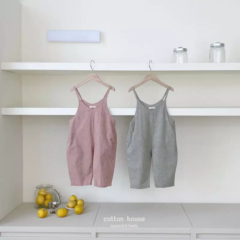 Cotton House - Korean Children Fashion - #childofig - String Jumpsuit