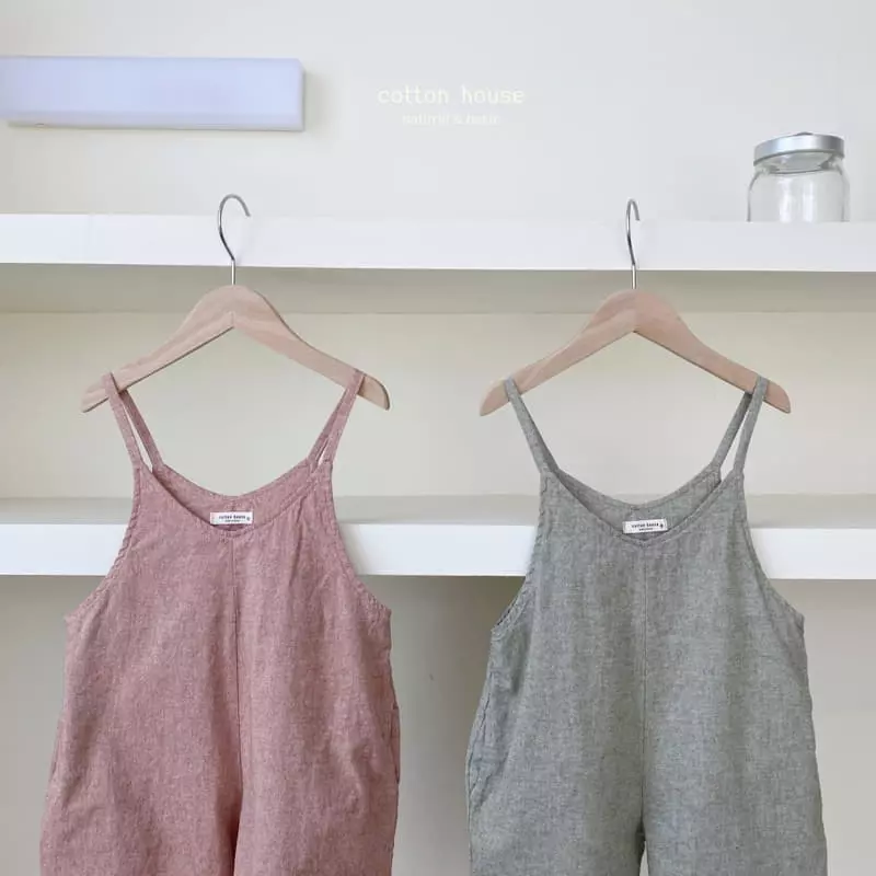 Cotton House - Korean Children Fashion - #childofig - String Jumpsuit - 2