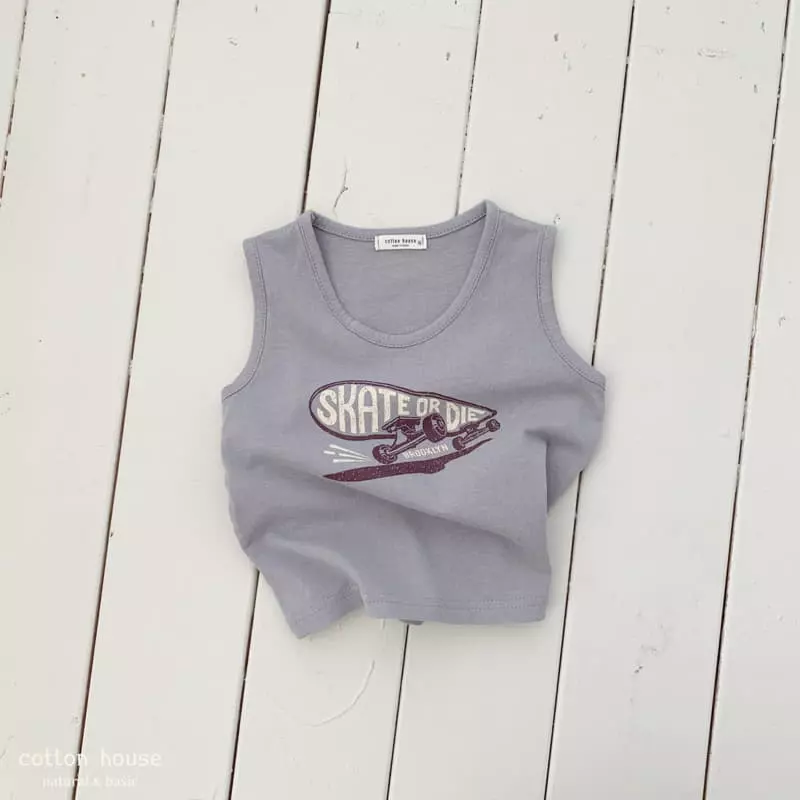 Cotton House - Korean Children Fashion - #childofig - Skete Sleeveless - 10