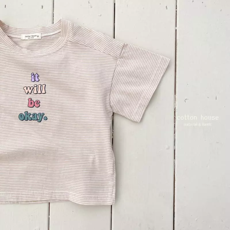Cotton House - Korean Children Fashion - #childrensboutique - OK Small Stripes Tee - 6