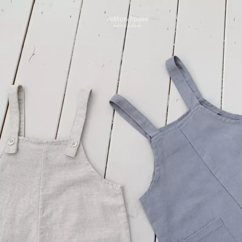 Cotton House - Korean Children Fashion - #designkidswear - Catch On Dungarees Pants - 8