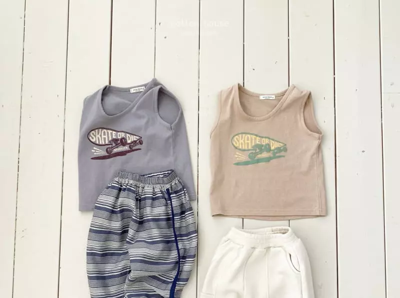 Cotton House - Korean Children Fashion - #designkidswear - Skete Sleeveless - 12
