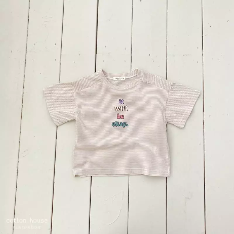 Cotton House - Korean Children Fashion - #discoveringself - OK Small Stripes Tee - 8