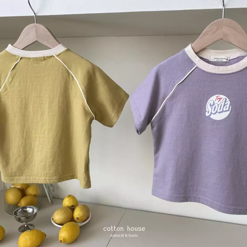 Cotton House - Korean Children Fashion - #fashionkids - Soda Pping Stripes Tee - 2