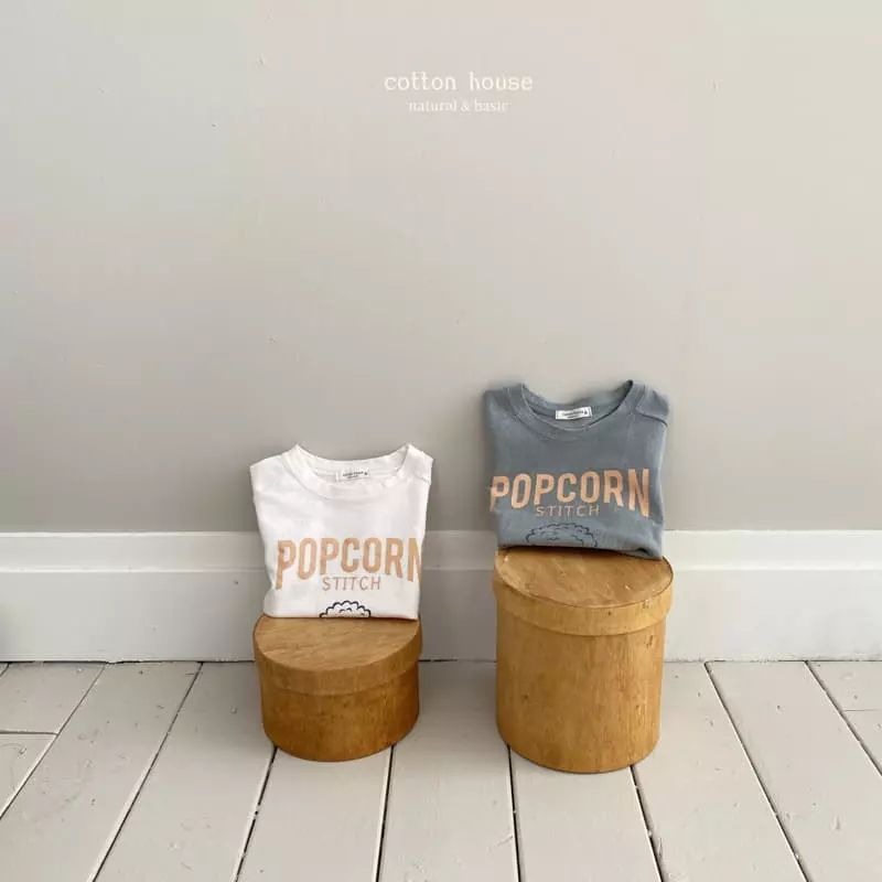 Cotton House - Korean Children Fashion - #kidsshorts - Pop Corn Tee - 12