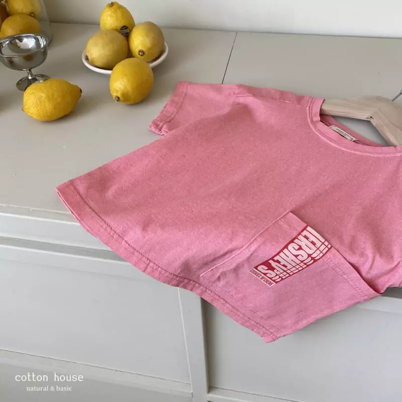 Cotton House - Korean Children Fashion - #kidsshorts - Pigment Pocket Tee - 2