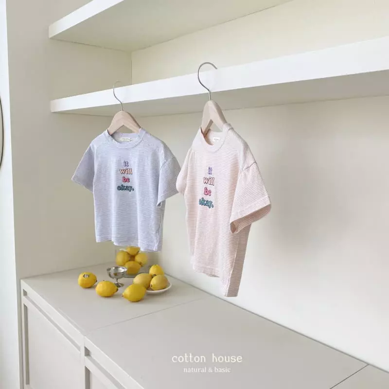 Cotton House - Korean Children Fashion - #kidsstore - OK Small Stripes Tee - 11