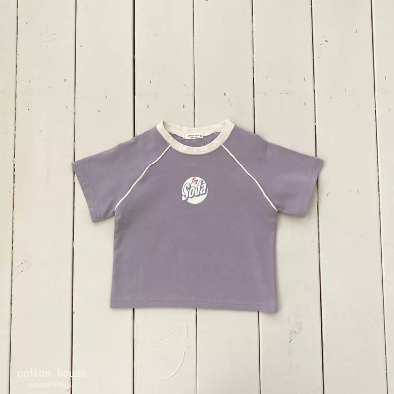 Cotton House - Korean Children Fashion - #kidsshorts - Soda Pping Stripes Tee - 4