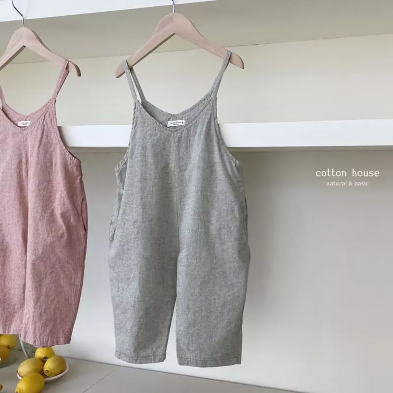 Cotton House - Korean Children Fashion - #kidzfashiontrend - String Jumpsuit - 9