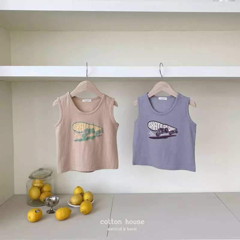 Cotton House - Korean Children Fashion - #kidzfashiontrend - Skete Sleeveless