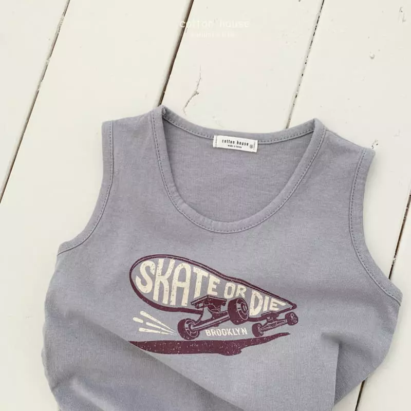 Cotton House - Korean Children Fashion - #littlefashionista - Skete Sleeveless - 3