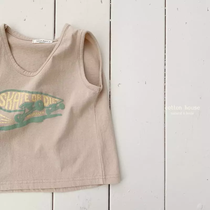 Cotton House - Korean Children Fashion - #littlefashionista - Skete Sleeveless - 4