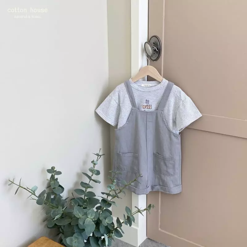Cotton House - Korean Children Fashion - #minifashionista - Catch On Dungarees Pants