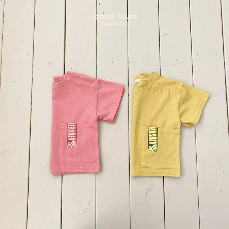 Cotton House - Korean Children Fashion - #minifashionista - Pigment Pocket Tee - 8
