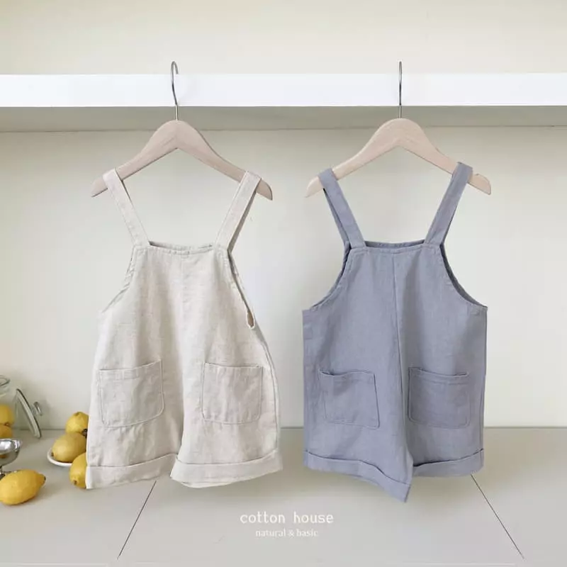 Cotton House - Korean Children Fashion - #prettylittlegirls - Catch On Dungarees Pants - 2