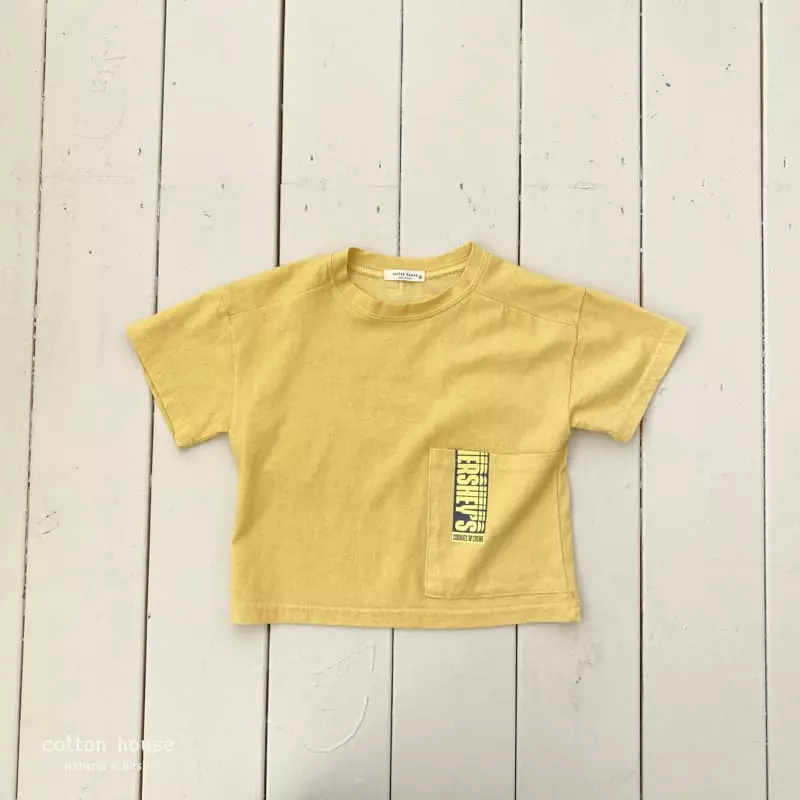 Cotton House - Korean Children Fashion - #prettylittlegirls - Pigment Pocket Tee - 9