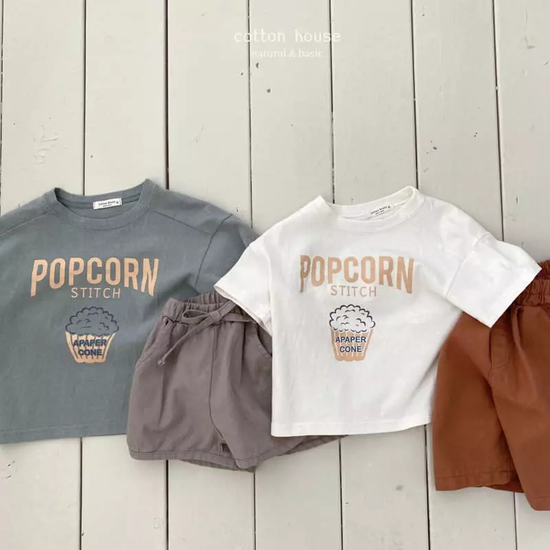 Cotton House - Korean Children Fashion - #stylishchildhood - Pop Corn Tee - 6