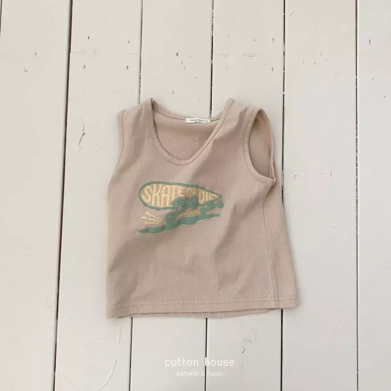 Cotton House - Korean Children Fashion - #stylishchildhood - Skete Sleeveless - 9