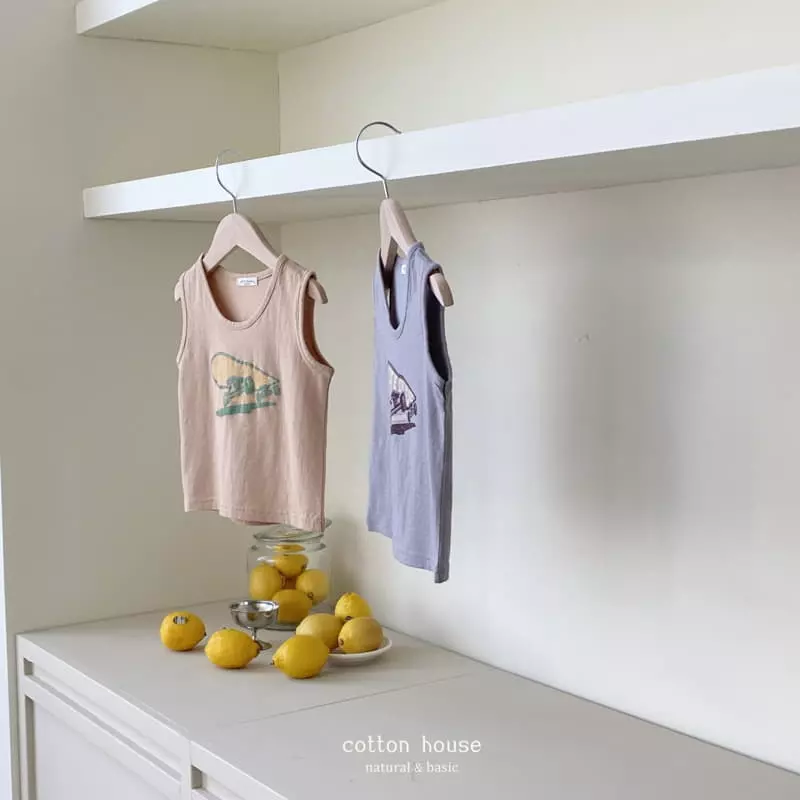 Cotton House - Korean Children Fashion - #todddlerfashion - Skete Sleeveless - 7