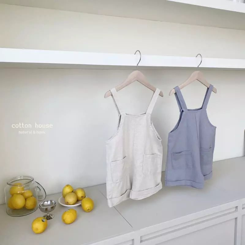 Cotton House - Korean Children Fashion - #todddlerfashion - Catch On Dungarees Pants - 4
