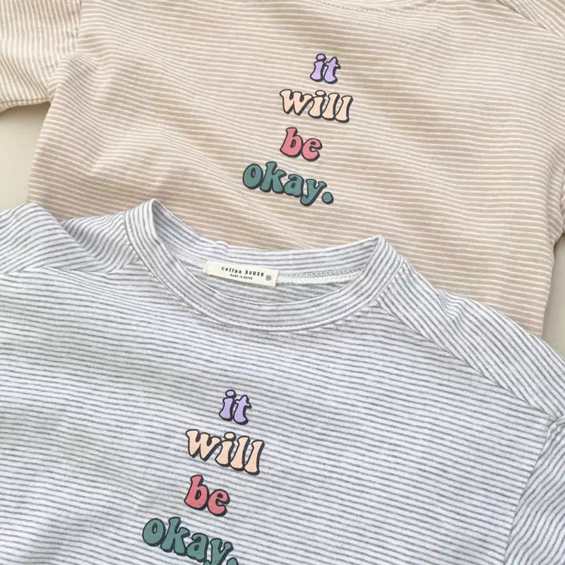 Cotton House - Korean Children Fashion - #toddlerclothing - OK Small Stripes Tee - 3