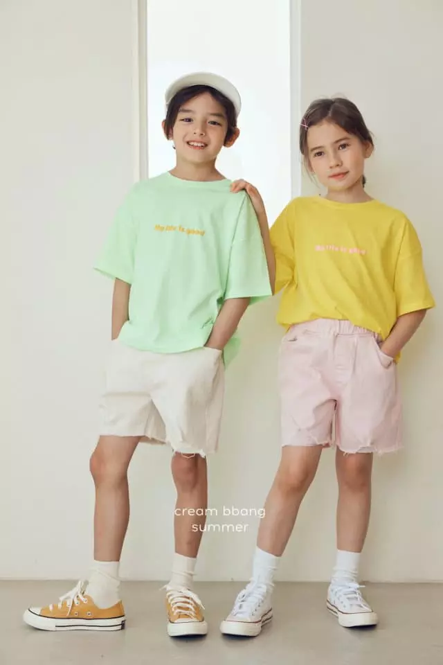 Cream Bbang - Korean Children Fashion - #designkidswear - Life Balpo Tee - 8