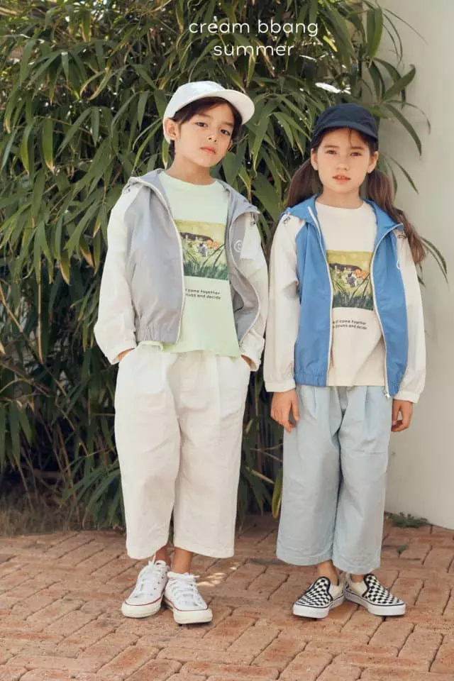 Cream Bbang - Korean Children Fashion - #kidsshorts - Together Tee - 9