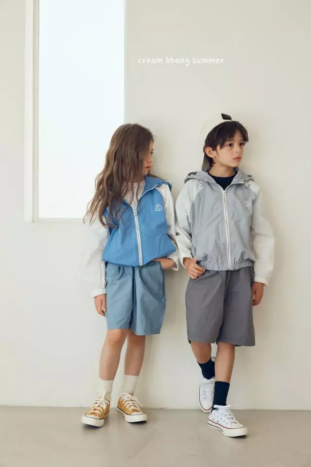 Cream Bbang - Korean Children Fashion - #littlefashionista - Smile Raglan Windbreaker - 12