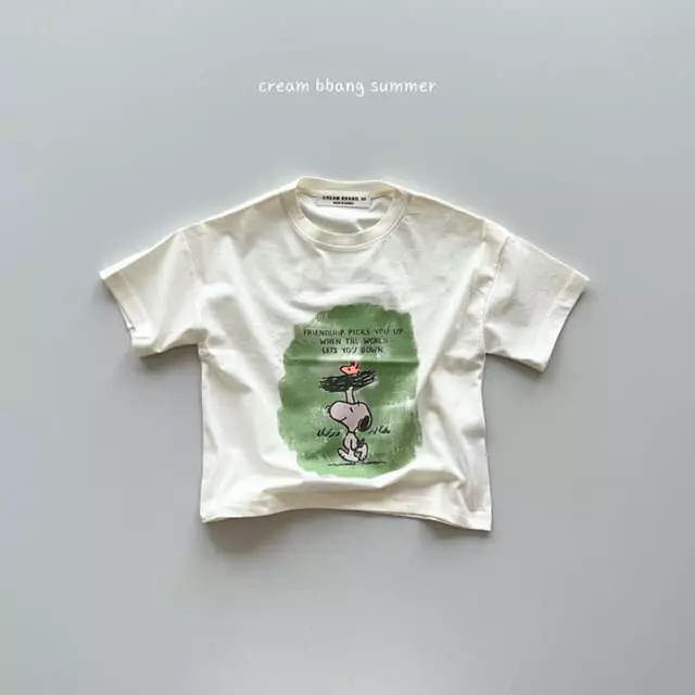 Cream Bbang - Korean Children Fashion - #minifashionista - Friends Ship Tee - 7
