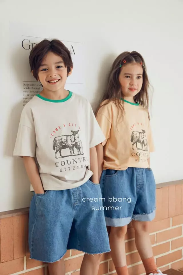 Cream Bbang - Korean Children Fashion - #toddlerclothing - Cuntry Tee - 8