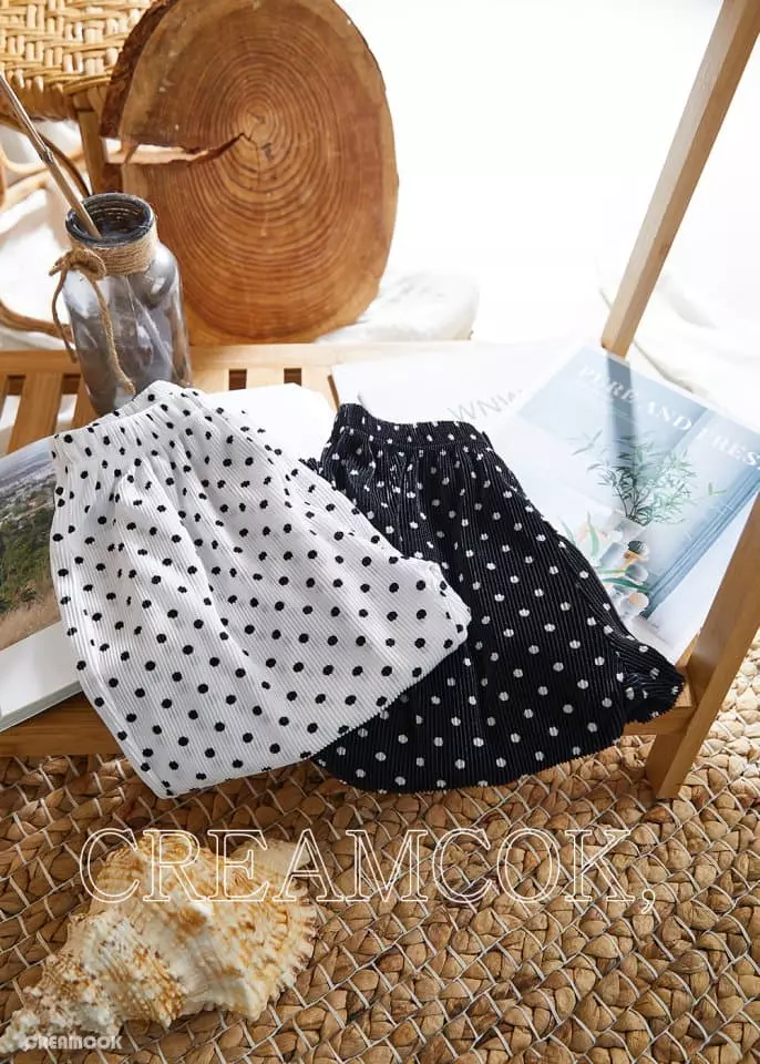 Creamcok - Korean Children Fashion - #Kfashion4kids - Pop Dot Pleats Pants - 3